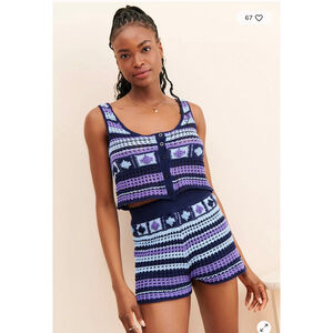 4SI3NNA Doris Knit Top & Short Set $196 Retail Size small